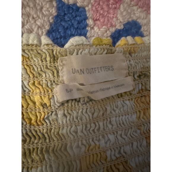 Women S Urban Outfitters UO Jolene Linen Tie-Shoulder Mini Dress Lemon Yellow - Picture 3 of 5